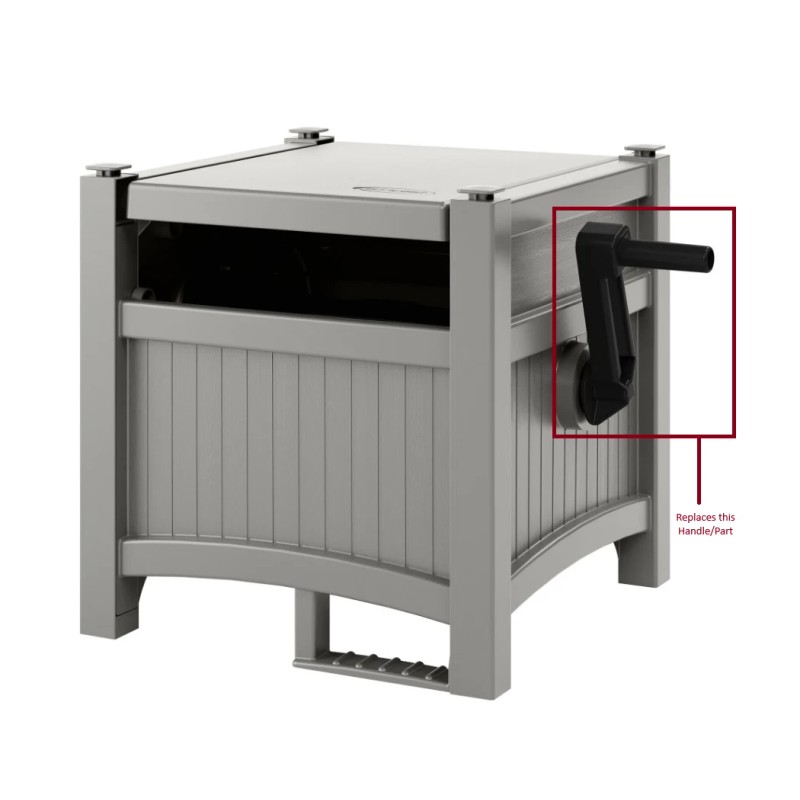 Suncast NEW OEM SUNCAST HOSE REEL CRANK WINDUP HANDLE BLACK