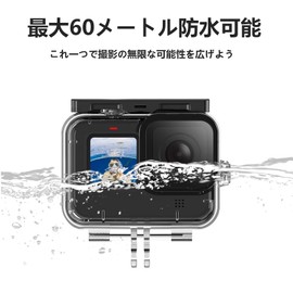 TELESIN Waterproof Housing Case for GoPro + 3 Different Colors Filter for Hero 12 Hero 11 Mini 10 9 60m Deep Diving Waterproof Dustproof Protective Housing Diving Protective Shell Underwater