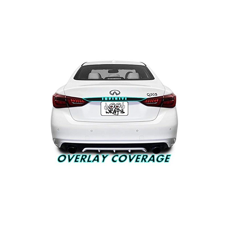 SlickMod Chrome Delete Blackout Vinyl Overlay for 2018-2022 Infiniti Q50