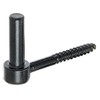 Alberts 306625 Screw-In Bracket, J-Hook, with Cut Thread, Black Dip