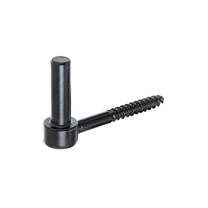 Alberts 306625 Screw-In Bracket, J-Hook, with Cut Thread, Black Dip
