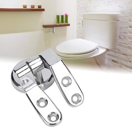 ViaGasaFamido Replacement Toilet Seat Hinge Mountings, Toilet Seats Hinges, Toilet Seat Repair Replacement Hinge Zinc Alloy for Toilet Lid with Screws and Accessories Seat Fixings Tools Set