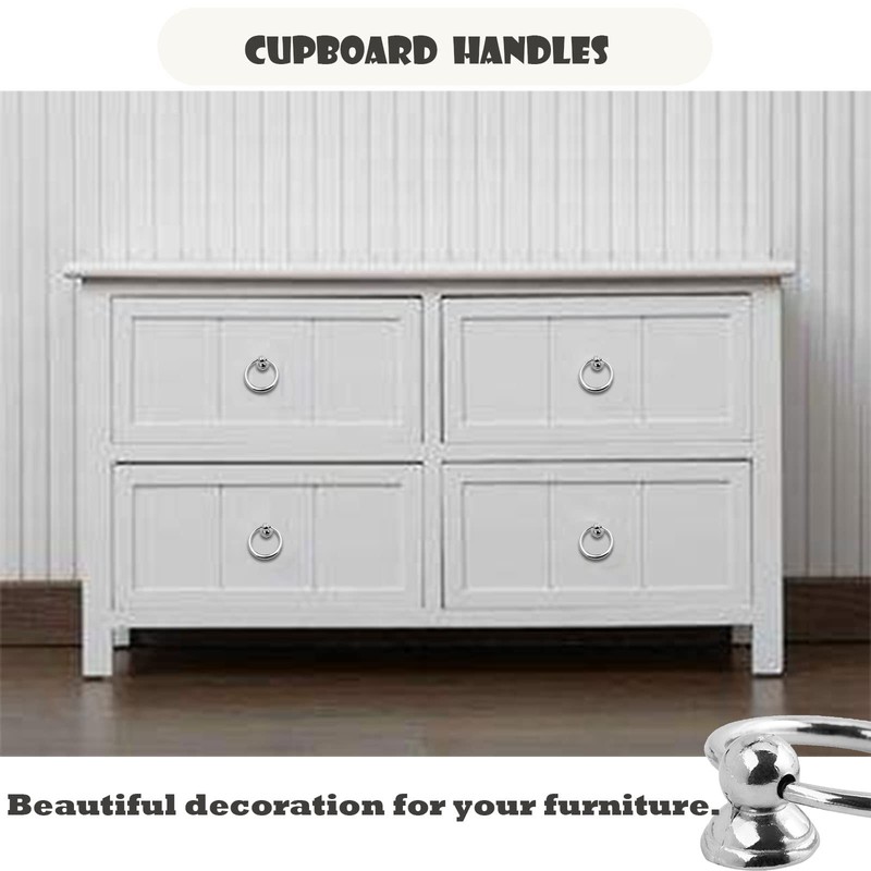 Mgoodoo 10Pcs Ring Knobs for Kitchen Cabinet Cupboard Drawer Handle