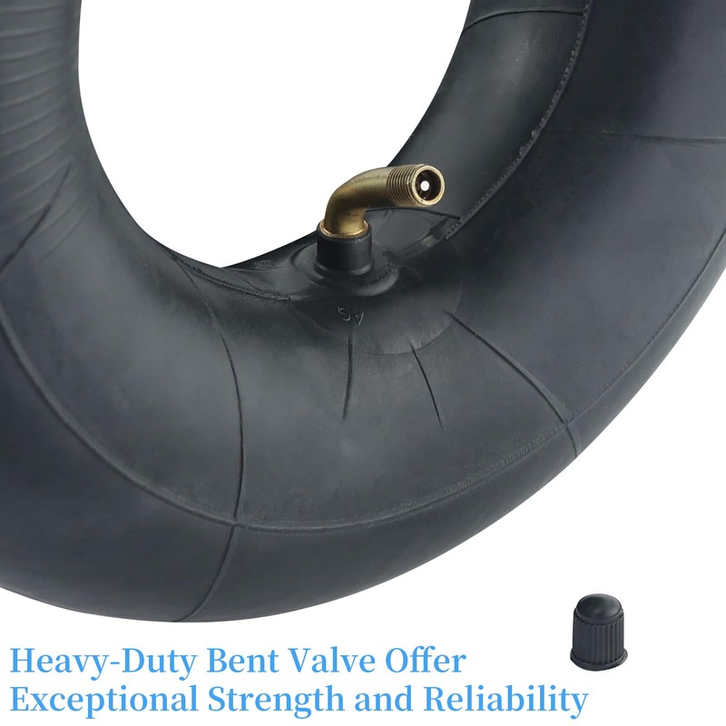 2 Pcs Inner Tubes 4.10/3.50-4 for Wheelbarrow Wheels, Bent Valve
