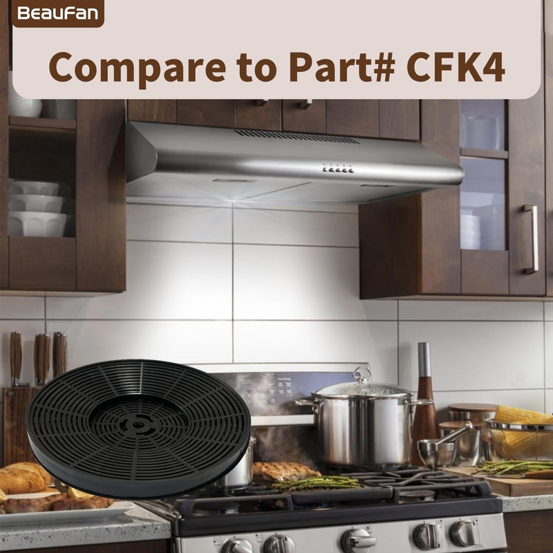 Beaufan 2 Pack CFK4 Carbon Filters Compatible with Cosmo Under