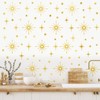 Gold Star Wall Stickers Retro Starburst Wall Decals Peel and