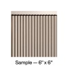 Fasade 18in x 24in Rib Backsplash Panel - Brushed Nickel,