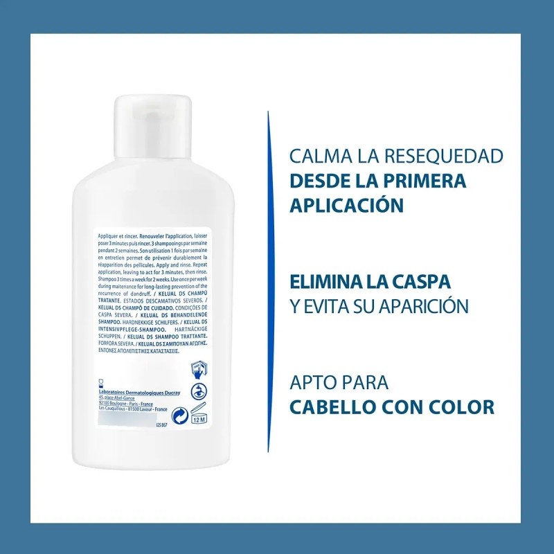 Ducray Kelual Ds Shampoo Tratamiento Para Caspa Severa 100ml