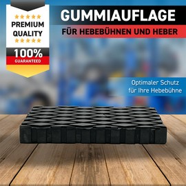 Rubber Pad for Lifting Platforms and Cars - Rubber Blocks and Rubber Blocks for Safely Lifting Vehicles (160 x 120 x 20 mm, Pack of 1)