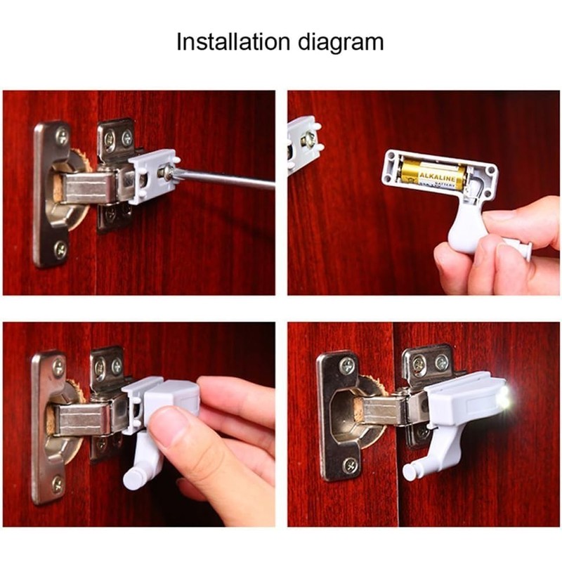 Tyenaza Pack of 10 Smart Touch Switch Sensor Light, LED