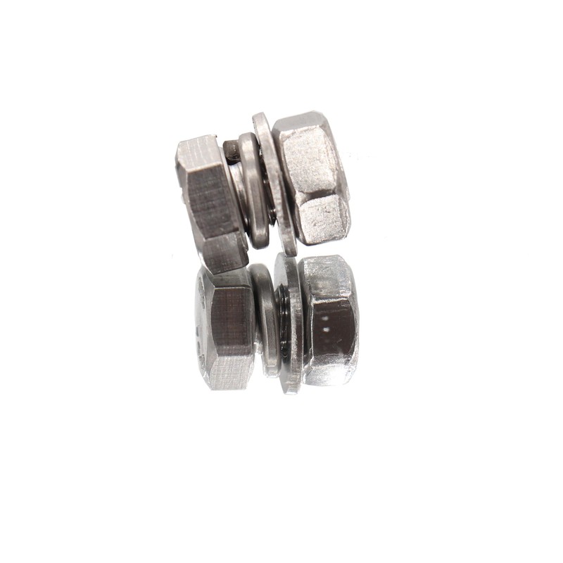 binifiMux 10-Pack M8 x 20mm Hexagon Screws Hex Bolts with