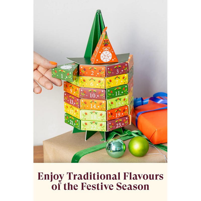 English Tea Shop Organic Advent Calendar Tree - 25 Pyramid
