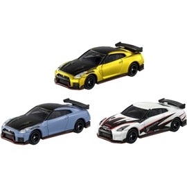 Tomica NISSAN GT-R Collection 2022 Nissan NISSAN GT-R NISMO Special Edition Gold Color + Stealth Gray + Drift Collar
