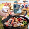 Joyfair Basting Cover with Grill Press, 13 Inch Rectangular Cheese