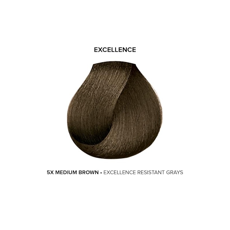 L'oreal Excellence CrÃƒ¨me Superior Grey Coverage, 5X Medium Brown, 1.74