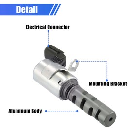 Unifizz 15330-21011 15330-21010 VVT Solenoid Intake & Exhaust Camshaft Position Actuator Solenoid Valve Kit for To-yo-ta Yaris 2007 2008 2009 2010 2011 2012 2013 Engine Variable Valve Timing Solenoid