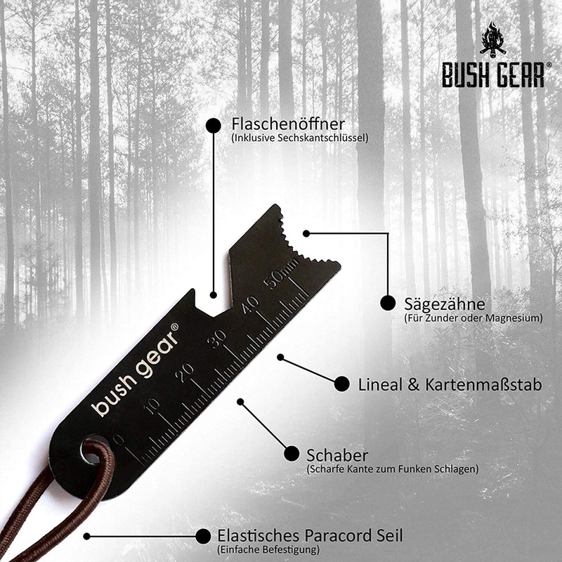 Bush Gear "Woodz" Fire Steel - Flint with Handmade Handle