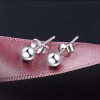 Unbranded S925 Sterling Silver Round Ball Stud Earrings - 3mm