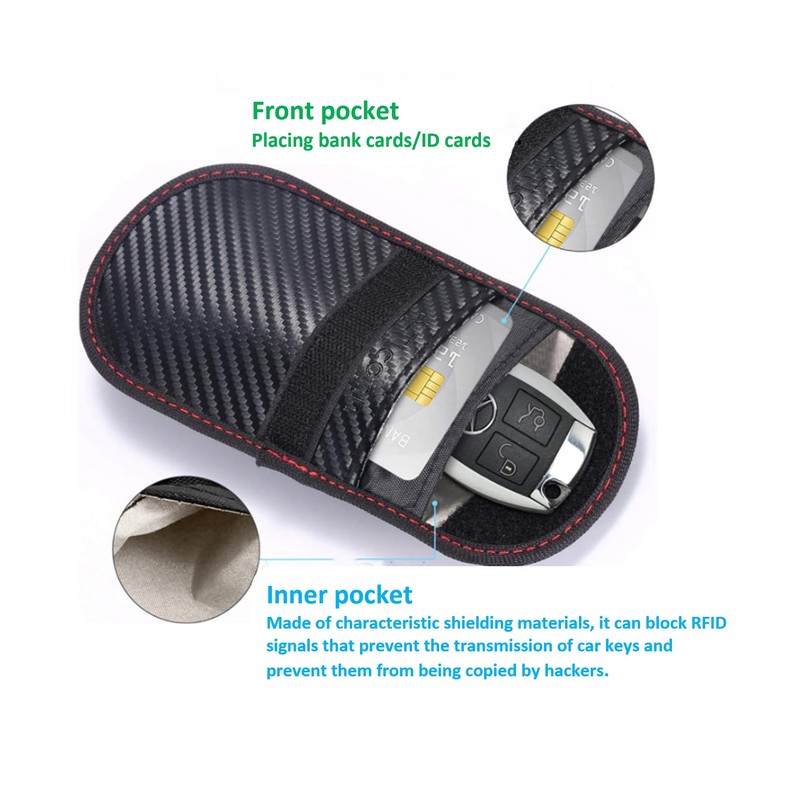 Faraday Key Fob Protector, Car RFID Signal Blocking Key Fob