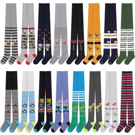 L&K-II 2736 Boys' Tights Surprise Bag Tights Baby Boys Children Knitted Tights with Various Patterns at Random, Random-6er-2783