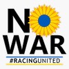 F1 No War Racing United Bumper Sticker Vinyl Decal 5"