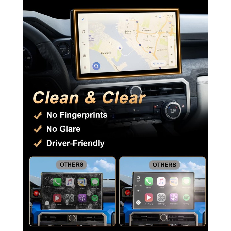 ECOZEN Tempered Glass Screen Protector for 2024 Tacoma, 14-Inch Matte
