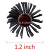 Small mini round hair brush with nylon bristles for short