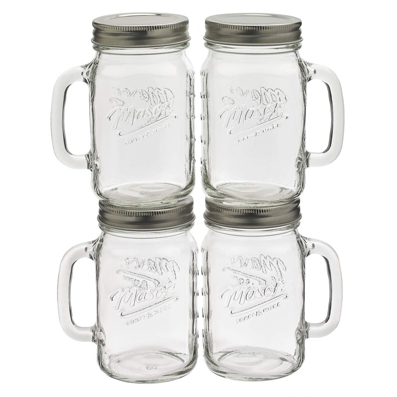 Mason Craft & More Drinkware Collection- Durable Glass Leak Proof