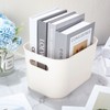 Plastic Storage Bins 10 Pcs White Storage Bin Pantry Organizer