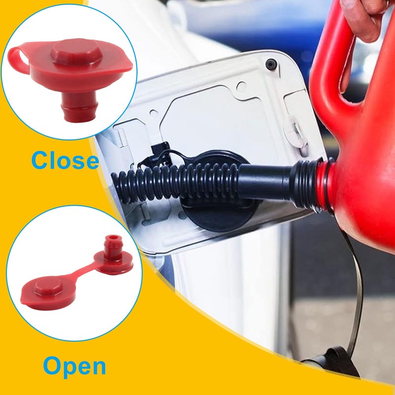 Moicstiy 5 Pcs Gas Can Vent Cap, Universal Fuel Can