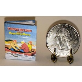 Lee Ann Borgia Miniature Books 1:12 SCALE MINIATURE BOOK THE HAPPY VALLEY MYSTERY  TRIXIE BELDEN DOLLHOUSE SCAL