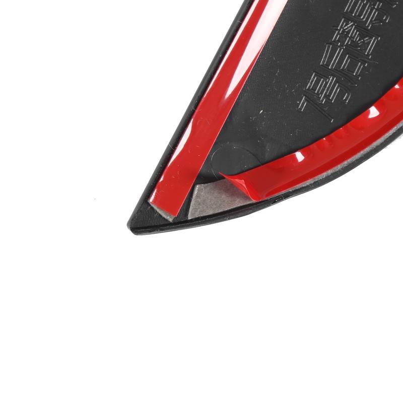 2pcs Rear Back Window Side Spoiler Glossy Black Maintenance Replacement