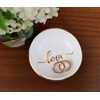Lillian Rose Love Ceramic Ring Dish, Off-White, 3.5"