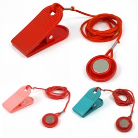 3 pcs Universal Treadmill Magnet Safety Key (Red/Pink/Blue) - Multi-Color Magnetic Safety Switch & Emergency Stop Key Replacement, Compatible with Most Treadmills, Running Machines
