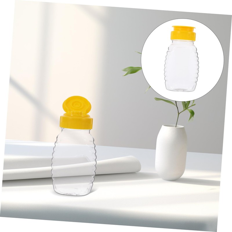 BIUDECO 108ml Squeeze Honey Bottle Dispenser Flip Lid Leakproof Containers