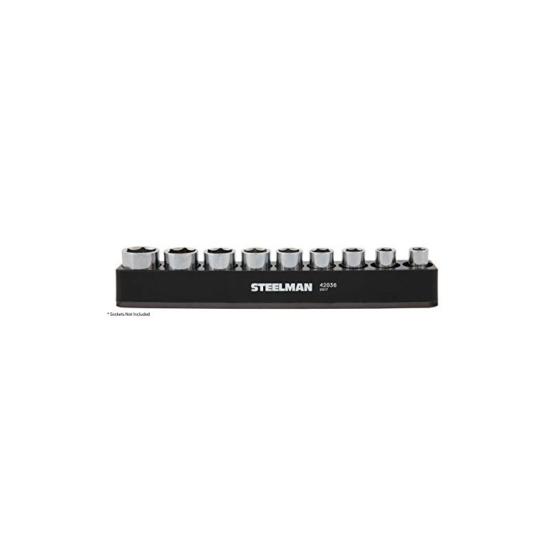 STEELMAN 42036 1/2-Inch Drive Magnetic Shallow Socket Holder