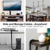 Chandelier Fabric Cord Cover,2 Pack Black Chandelier Chain Cover,70.8 Inches