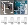 3-Way Pipe Fittings, 3-Way Fitting, Plastic T-Pieces, 10 Pieces, 3-Way