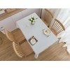 LIBERECOO Vinyl Tablecloth with Flannel Backing, Solid White, Waterproof, Stain-Resistant,