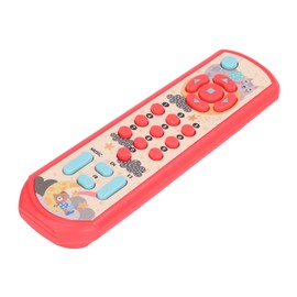 Bebé TV Control Remoto TV Control Remoto Juguete Educativo Interruptor Trilingüe Función de Luz Desarrollo Cognitivo Juego (Rojo)