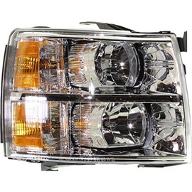 KarParts360 For 2007-2013 Chevy Silverado 1500 Headlight Assembly Passenger Side w/Bulbs Replaces GM2503280