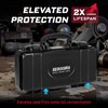 Geinxurn 11”Black Tools Box, Portable Steel Heavy-duty Tool Case with