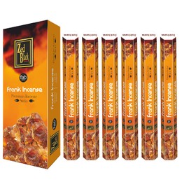 ZED Black Frank Incense Sticks - 20 Incense Sticks per Box -& 6 Boxes Inside (Total 120 Sticks) Premium Quality Incense Sticks for Relaxation, Yoga, Meditation
