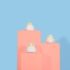 Cartoon Cute Bird Night Light Alarm Clock Silicone Touch USB