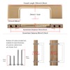 TUNNY 10 Pack Classic Cabinet Handles-3"/76mm Screw Spacing Champagne Bronze