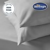 Silentnight Supersoft Dove Grey Pillowcase Pair Easy Care Soft Snuggly