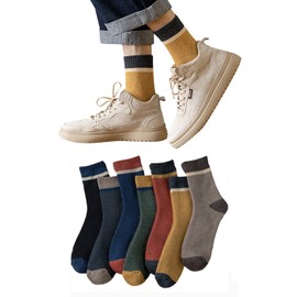 DAMILY Men's Winter Socks, Thick, Warm, Thermal Socks, Cotton, Cold Protection, Socks, Sports, Antibacterial, Deodorizing, Towel Socks, Men's, Indoor, Colorful, Outdoor, Stylish, Cold Protection, Room