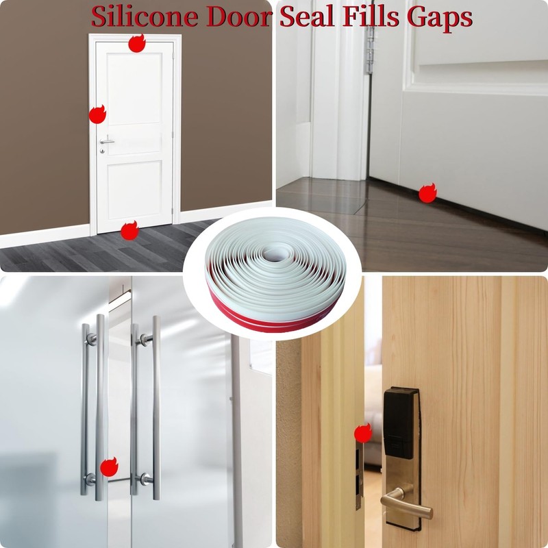 T Shape Door Seal Strip for Door & Windows Gaps，Draft