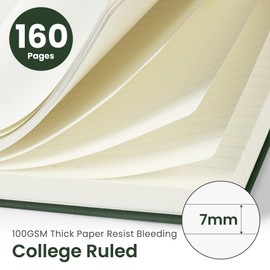 Taja A5 Lined Journal Notebook 160 Pages and A5 Spiral Lined Notebook 140 Pages