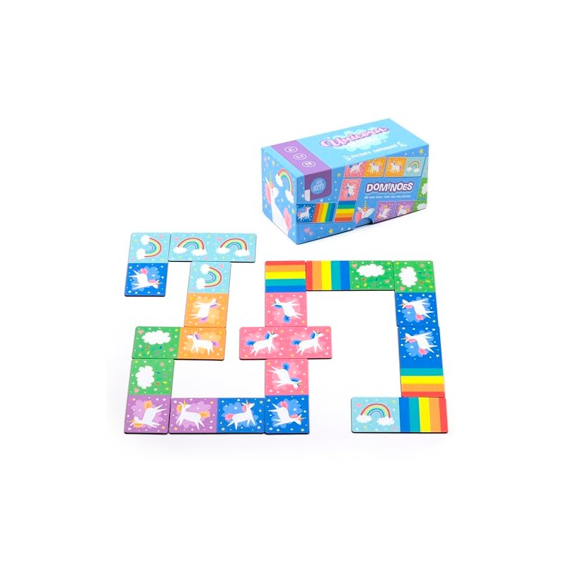 Puckator Unicorn Magic Dominoes Game